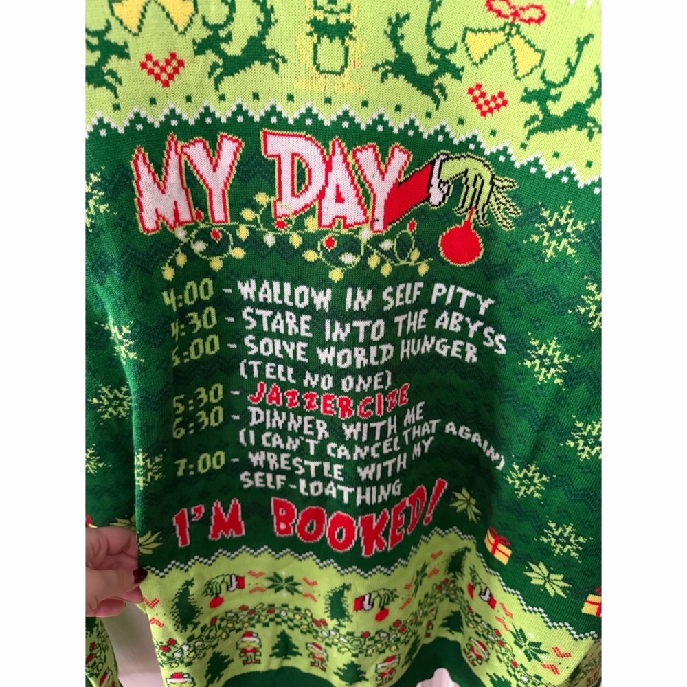 Grinch Ugly Christmas Sweater - Picture 2 of 4